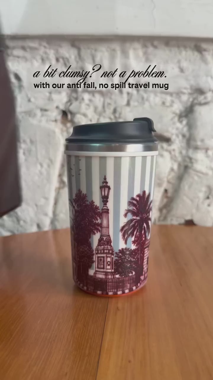 The Lamp & Palm Mug - anti-fall, no-spill lid